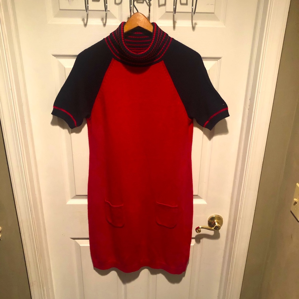 Tommy Hilfiger Cute Short Sleeve Sweater Dress XL